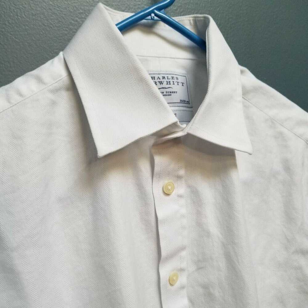 CHARLES TYRWHITT White French Cuff Dress Shirt